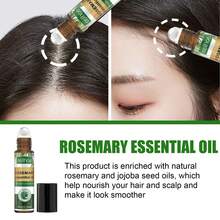 EELHOE Rosemary Hair Care Gift Set - 10ml Hair Care Roller Oil + 60ml Essential Oil + 30ml Hair Care Spray Moisturizing Nourishing Reduce Breakage Improve Hair Split Ends Relieve Discomfort - 迷迭香 - 查看 8