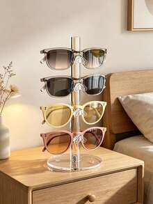 Eyewear Storage Rack, Fashion Glasses Display Stand, Acrylic Multi-Compartment Eyewear Storage Rack, Suitable For Desktop Placement Of Fashion Glasses, Prescription Glasses, Fashion Eyewear And High-End Vanity Table Eyewear Display Rack And Glasses Display Stand - Multicolor - View 5