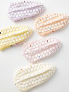 5 Pairs Cute Cartoon Fruit Mesh Kids Socks, Non-Slip Breathable Indoor Floor Socks, Girls Socks, School Socks, Spring/Summer - Multicolor - View 6