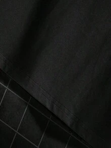 100% algodón puro, transpirable y agradable para la piel. Diseño clásico de cuello redondo, corte ajustado y adecuado para todo tipo de cuerpos. Estampado de moda con estilo minimalista y de alta calidad. Diseño unisex perfecto para conjuntos de pareja, ideal para el transporte diario, citas, ocio y ropa urbana - versátil y atemporal. - Negro - Ver 4