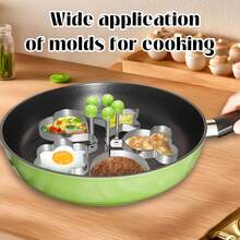 Juego de 5 moldes para hacer aros fritos, multifuncional para el desayuno - 1 - Ver 3