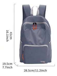 1pc Foldable Super-Light Portable Storage Bag Waterproof Backpack For Travel, Outdoor And Sports Travel Bag Camping, Holiday Essential, Camping, Hiking Bag Nylon Outdoor Backpack Multi-Pocket Lightweight Travel Bag; Large Capacity Minimalist Student Backpack Back-To-School Essentials Gifts For Students - Multicolor - View 18