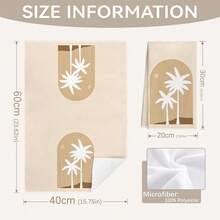 2pcs Bohemian Coconut Tree Printed Kitchen Towels, 15.75*23.62in(40*60cm) Super Soft Microfiber Polyester Dish Towels, Hand Towels, Dish Cloths, Home Decor, Kitchen Decor, Cooking Baking Cleaning Towels, Kitchen Accessories, Machine Washable, Suitable For Dining Room, Kitchen, Daily Decoration And Gifts, All Seasons - Multicolor - View 3