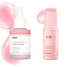 KOEC Bộ 2 sản phẩm: Thanh chống nhăn PDRN Collagen và Tinh chất dưỡng da ban ngày PDRN Pink, chứa PDRN, Collagen và Peptide, giúp dưỡng ẩm và cải thiện làn da, lý tưởng làm quà tặng Ngày của Mẹ. - Tinh chất dưỡng da PDRN + Sáp dưỡng đa năng dạng thỏi - Xem 1