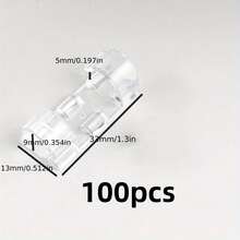 40/100pcs Self-Adhesive Cable Clips, Transparent Cable Organizers For Power Cord Management, Plastic Cable Management Clips, Suitable For Walls And Under Desks - / - View 13
