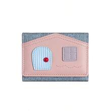 Colorful House Design Wallet, Korean Fashion Niche Brand Women's Tri-Fold Wallet - Multicolor - View 14