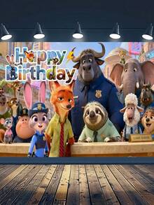 Phông nền sinh nhật chủ đề Disney, chất liệu polyester bền chắc với hình ảnh Zootopia và các nhân vật Joy, Sadness, Anger, Disgust & Anxiety, được thiết kế để sử dụng lâu dài, bền bỉ và tạo ấn tượng thị giác. Được làm từ vải polyester dày, chống rách, sản phẩm có thể chịu được nhiều lần sử dụng, lý tưởng cho các bữa tiệc, sự kiện và thay đổi trang trí thường xuyên. - Lý lịch - Xem 5