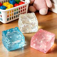 1 món đồ chơi bóp dẻo hình kẹo mạch nha xuyên biên giới, đồ chơi bóp dẻo hình pho mát trong suốt giảm căng thẳng, có độ đàn hồi chậm, hình tảng băng trôi. - Nhiều màu - Xem 2