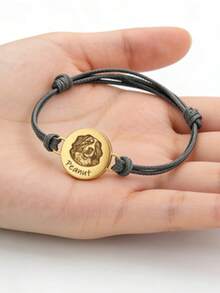 Vòng tay in dấu chân thú cưng cá nhân hóa, vòng tay khắc tên thú cưng, trang sức hình dấu chân chó mèo tối giản, quà tặng cho người yêu thú cưng (phụ nữ) - Nhiều màu - Xem 4