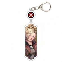 1pc Crisis 4 Keychain, Keychain, Anime Keychain, Leon Kennedy, Wong, Albert Wesker, Jack, Luis, Ashley, Leon Keychain, Bag Pendant, Car Pendant, Hanging Decoration, Birthday Gift, Party Favor - 彩色 - 查看 3
