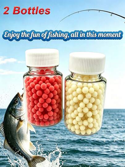 600PCS Bait Boilie EVA Foam Floating Carp Fishing Lure Method Feeder Fishing Hair Rig Pop Up Boilie For Fishing Accessories Tackle