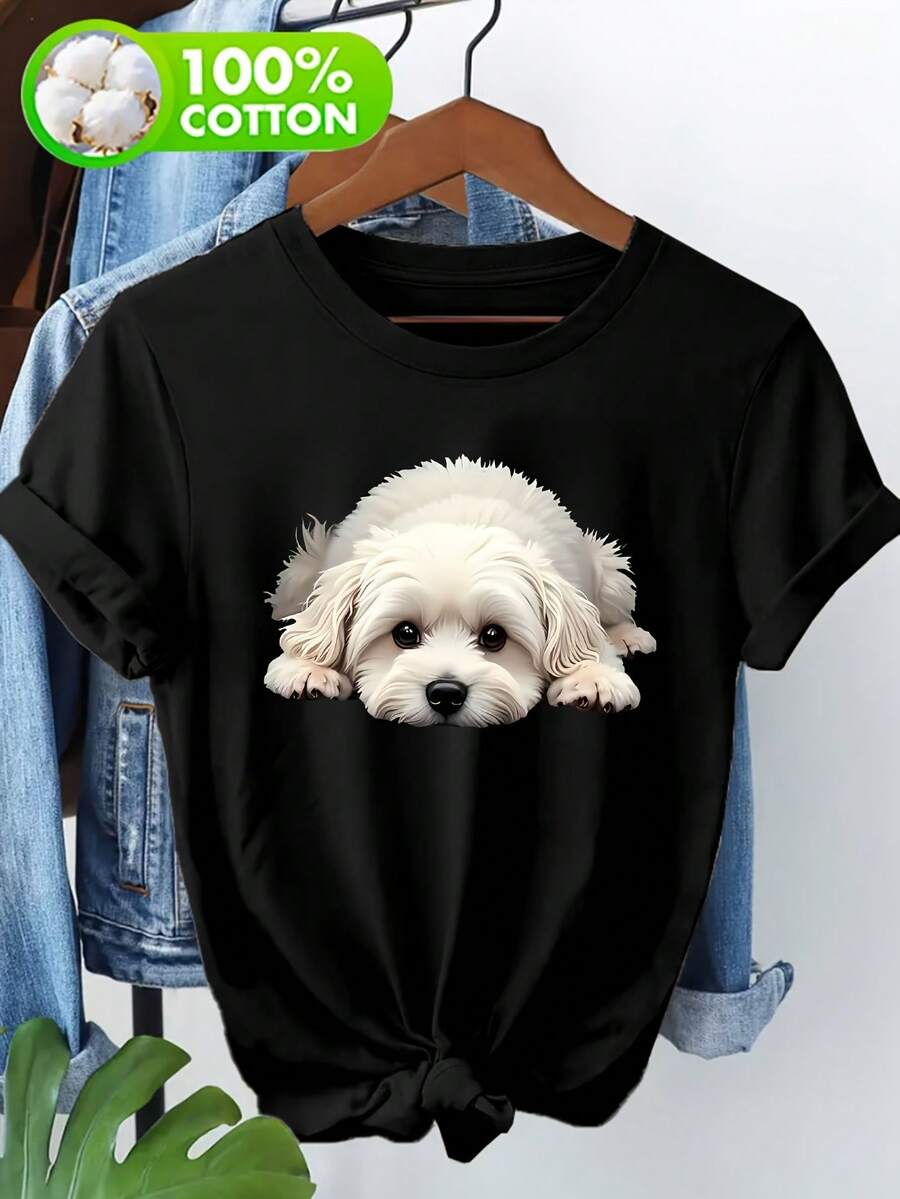 Women T-Shirts - Black - View 1