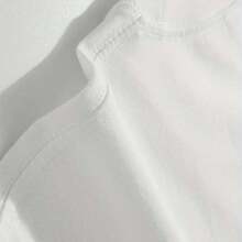 Short-Sleeved T-Shirt By Pusuraito, 100% Cotton - 白色 6 - 查看 5