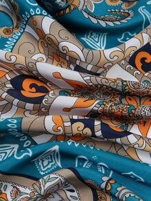 1 chiếc khăn vuông in họa tiết đơn giản 70cm, khăn bandana mùa xuân mới cho nữ, đa năng dùng làm khăn thắt eo, băng đô, khăn quàng cổ thời trang. - Nhiều màu - Xem 4