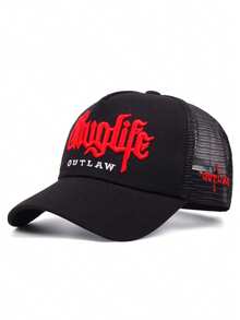 Mũ lưỡi trai unisex điều chỉnh được, thêu chữ hoạt hình thời trang, phong cách hip hop, thích hợp cho mùa xuân, mùa thu, du lịch, bãi biển, tiệc tùng. - những kẻ bạo loạn CUỘC SỐNG - Xem 15