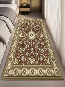 1pc Elegant Style Indoor Decorative Large Carpet, New Faux Cashmere Material Washable Bottom Indoor Rug, Living Room Carpet, Sofa Rug, Bedroom Carpet, Bedside Rug, Room Mat, Dining Kitchen Carpet, Office Chair Pad, Entryway Mat, Outdoor Picnic Blanket, Outdoor Camping Blanket - Multicolor-1 - View 5