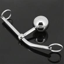 Sex Toy SM Metal Anal Plug Detachable Round Ball Mobile Double Ball Stainless Steel Anal Plug Adult Toy - one-size - View 1