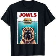 Short-Sleeved T-Shirt With A Fun Print For Dog Lovers, Accessories And Items For Dog Owners, "Life Without Dogs Is Cute... I Don't Think So", Unisex For Adults And Children, Black, 100% Cotton. - 黑色 11 - 查看 6