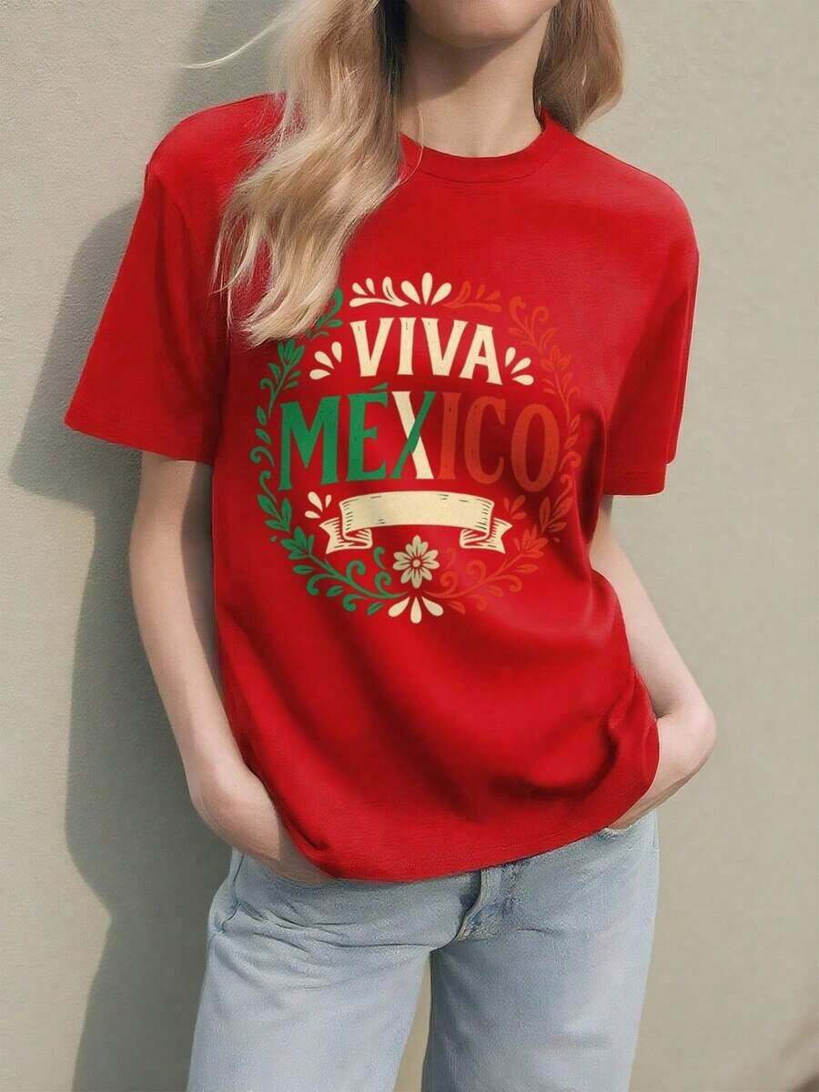 Offers And Women's T-Shirt, Viva Mexico Graphic T-Shirt Men's T-Shirt Tops Sweatshirts For Women Y2k T-Shirt Shirt - 白色 - 查看 1
