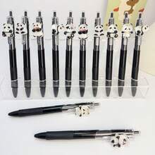Bộ 1/3/5 bút bi hình gấu trúc, mực đen, viết trơn tru, thích hợp cho học tập, văn phòng, nhật ký. - A - Xem 6