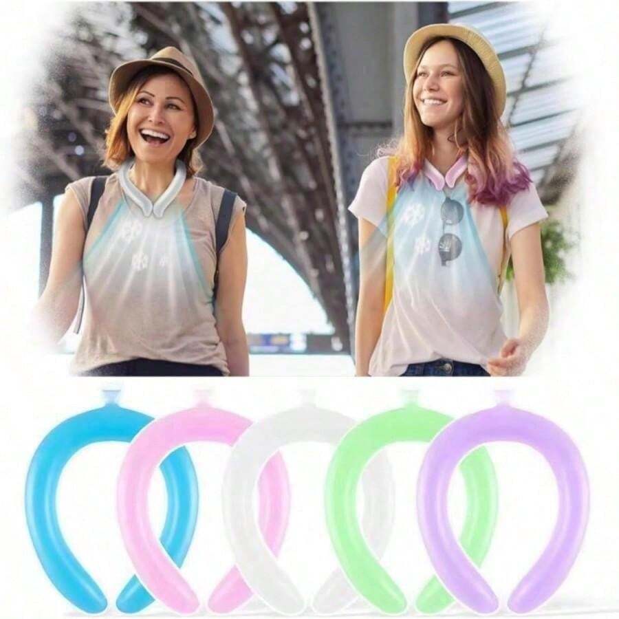 1pc Portable Neck Protector, Suitable For Cycling, Sports, Fitness And Other Occasions, Summer - Multicolor - View 1
