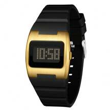 SANDA. SANDA Men's Silicone Strap Digital Display Watch - Multifunctional Waterproof Luminous Everyday Wear Wristwatch - 2214J - View 13