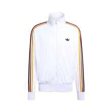 adidas originals FIREBIRD TRACK Adicolor Sport TOP 休閒運動寬鬆條紋領長袖夾克 男款 - 白色 - 查看 6