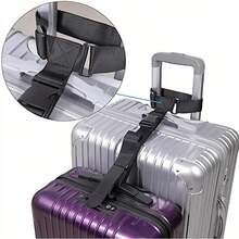 Luggage Connector Straps, Add A Bag Suitcase Strap Belt, Luggage Clip Link Toiletry Bag Travel Wash Bag Toiletry Travel Bag Makeup Storage Beach Beach Bag Vacation Holiday Essentials School Supplies Travel Essentials Ladies For College Dorm Bathroom Bag For School School Accessories School Stuff - Black - View 8