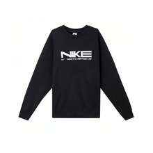 Nike Sportswear AS M NSW PREMIUM FLC GCEL 男士運動 T 恤，舒適時尚百搭圓領寬鬆長袖 T 恤，黑色 - 黑色 - 查看 4
