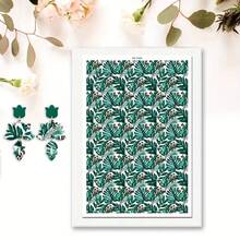 1pc Colorful Flower Leopard Pattern Print Polymer Clay Transfer Paper, Suitable For Creating Jewelry, Earrings, Transfer Paper DIY Handmade Mold - 1Pc - View 16