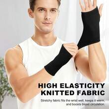 Compression Wrist Support Tendon Protection Bandage, Breathable Support Wrist, Suitable For Yoga, Basketball, Tennis And Other Sports, High Elastic Knit Design (Single Pack) - Multicolor - View 5