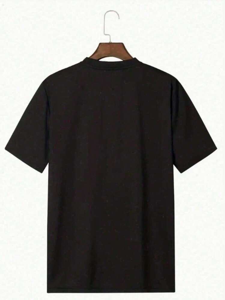 Reflejo urbano con palmeras frente al horizonte y letras grandes que evocan energía moderna y libertad de espíritu camiseta de mujer con estampado doble casual cómoda para uso diario - Negro - Añade 2