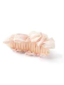 Trivaya 1pc Elegant Floral Mesh Bow Decor Hair Claw Clip, Large Retro Hair Clip, Ponytail Holder, Suitable For Women And Girls, Hair Clip, Hair Accessory, Hair Claw Clip, Hair Decoration, Autumn/Winter Holiday Outfit Accessory Summer Outfits Hair Clips - Multicolor - View 5