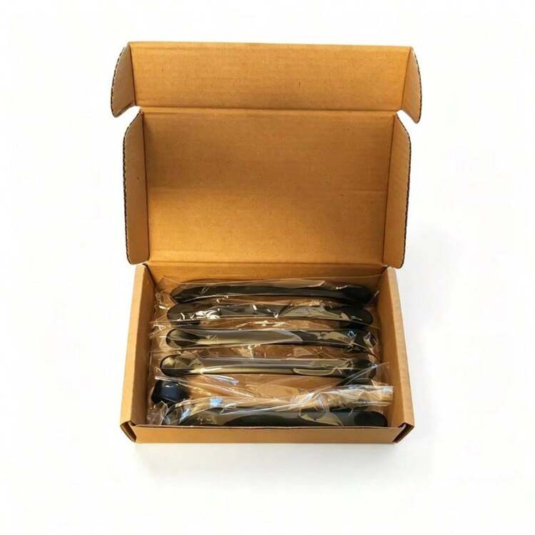 6 piezas Manijas de aleación de aluminio negro/blanco, Tiradores de cajón de cocina, Accesorios de herrajes de muebles - paquete de 6 unidades - Ver 11