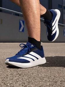 Giày chạy bộ adidas Duramo RC2 thoải mái, đa năng, thoáng khí và nhẹ, unisex, màu xanh dương và trắng JQ8077 - Màu xanh lam - Xem 1
