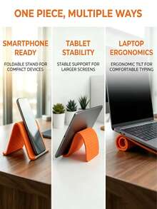 1/2 chiếc giá đỡ điện thoại silicon mới, giá đỡ để bàn đa chức năng linh hoạt, giá đỡ điện thoại/máy tính bảng có thể gập lại và biến đổi. - Nhiều màu - Xem 8