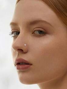 1 Nose Piercing Kit With Gold Nose Stud, 1 Pack Nose Piercing Gun, Disposable Nose Piercing Kit, White Nose Piercing Gun Tool Set - 金色 - 查看 3