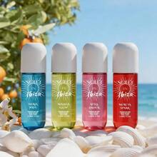 Wish SOLO EN IBIZA 4 Pcs X 6.1oz Body Mist– Murcia Spark (Citrus Floral Salty) – Ávila Amour (Fruity Sweet) –Nerja Wave (Nutty Amber)–Málaga Glow (Tropical Creamy)–Refreshing Long Lasting–Gift For Her–Ideal For Girlfriend, Mom, Bestie–Valentine's Birthday - 4-Piece Set-C - 查看 4