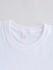 Gift[Impresión a Doble Cara] Camiseta Holgada Casual para Mujer para Primavera y Verano, Estilo Playero con Palmeras y Tablas de Surf, Estampado de Playa y Estilo Cowgirl, Manga Corta, Cuello Redondo, Hombros Caídos, Talla Grande [Chu]Soft - Blanco - Ver 5