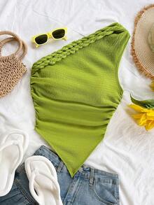 Blusa casual de vacaciones con estampado de vaca al estilo occidental, adecuada para bodas en la playa, fiestas de graduación, brunch, Día de San Patricio, vacaciones de primavera, Pascua, festivales de música, elegante estilo boho tropical - Verde 3 - Ver 4