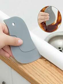 Cọ quét dầu bằng silicon mềm hình chim cánh cụt, dụng cụ nhà bếp dùng để làm bánh và loại bỏ dầu mỡ. - Xám - Xem 9