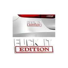 IT Edition 3D Car Emblem Sticker For Fender, Bumper Rear Trunk Universal Exterior Vehicle Decal Badge For Cars, Trucks And SUVs Black Matte Finish With Durable Weatherproof Adhesive - Bạc/Đỏ - Xem 8