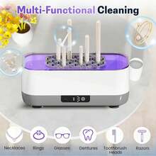 USB Ultra Jewelry Cleaner, High Frequency Vibration Machine For Glasses Rings Watches, Portable Denture Retainer Cleaner, Multi-Purpose Home  Washer - A - View 10