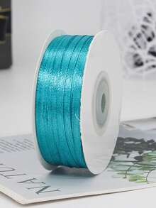 1 Roll Peacock Blue Double-Sided Satin Ribbon, Peacock Blue, Teal, Turquoise Blue, Emerald Teal, Peacock Teal, Dark Cyan, Blue‑Green,Width 1cm/1.5cm/2c/2.5cm/3cm/4cm/5cm/7.5cm/10cm, Length 22m, High Gloss Peacock Blue Satin Ribbon, Floral Packaging Ribbon, Suitabl Gifts, Gift Wrapping, Clothing - Peacock Blue High-gloss Satin Ribbon - View 11