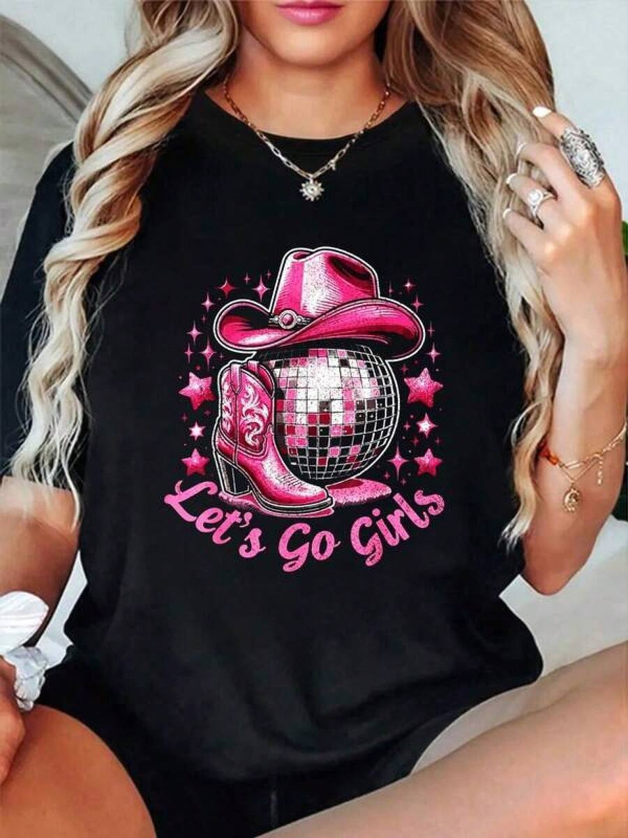 Women T-Shirts - Black - View 1