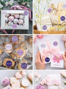 500pcs/Roll Colorful Thank You Stickers, Suitable For Baking, Envelope Sealing, Small Businesses, Weddings, Birthdays, Party DIY Packaging Labels, Waterproof PVC Stickers For Back To School Season - Multicolor - View 5
