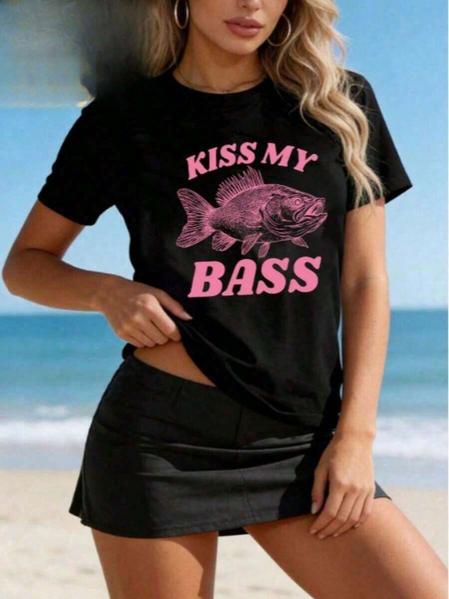 Playera Negra Mujer con Estampado de "Art", Estilo Artístico - Negro - Ver 1