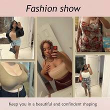Strapless Bra For Women Plus Size Anti-Slip Multiway T-Shirt Bras With 1 Pairs Straps - 黑色 - 查看 7
