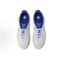 DESCENTE Edge Court Leather Low-Top Sneakers, Unisex, White And Blue - White and Blue - View 2