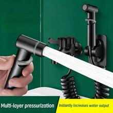 Retractable Bidet Sprayer Set, Made Of ABS Material Handheld Toilet Sprayer With Spring Hose, High Pressure Bidet Sprayer Head For Personal Hygiene, Pet Cleaning And Floor Cleaning - Spray Gun - View 7